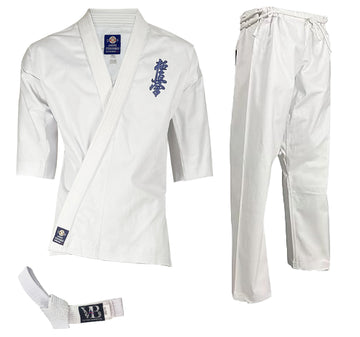 08 - oz KYOKUSHIN KARATE UNIFORMS WHITE KIDS GI & ADULT