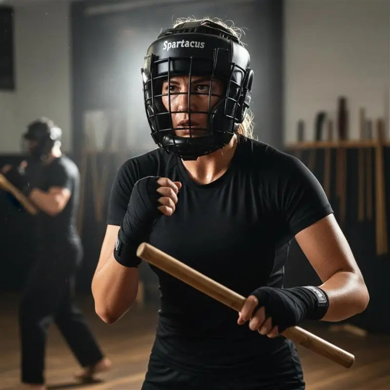 MMA Headgear with Removable Face Grill - For Boxing & Muay Thai