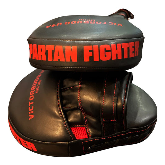 BOXING MITTS FOCUS PADS KICKING PUNCHING BLACK