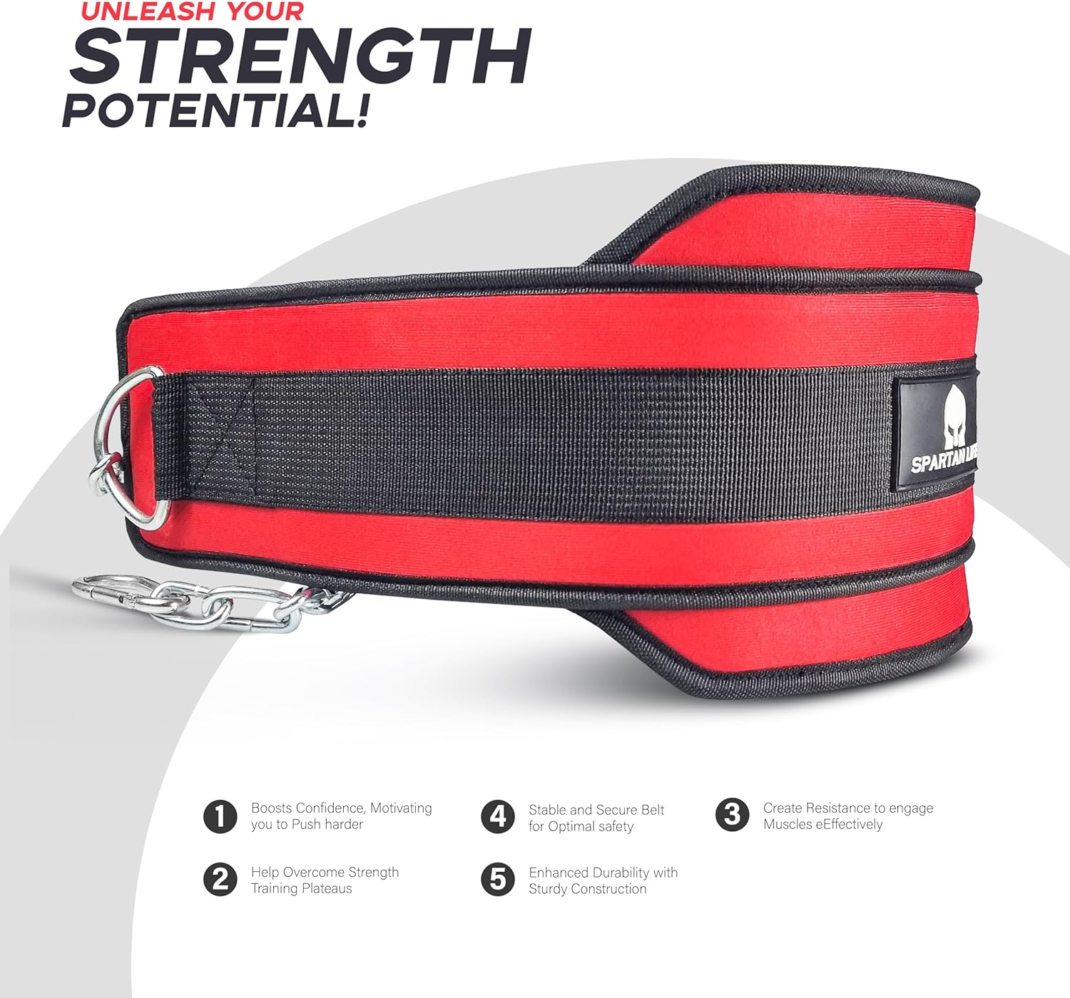 Dip Weighted Dipping Belt for GYM WORKOUT WITH COMFORTABLE NEOPRENE SUPPORT