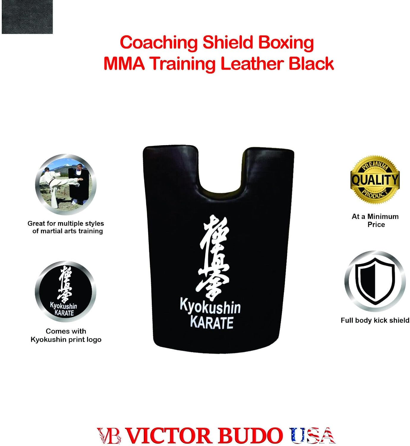 FULL BODY SHIELD LEATHER BLACK FOR MMA