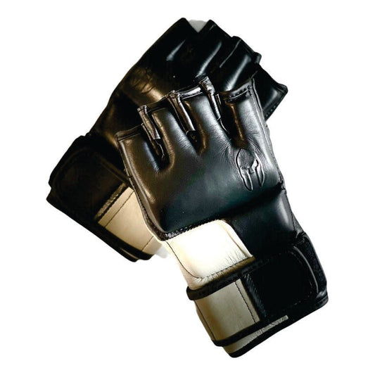 VICTOR BUDO USA WOMEN'S LEATHER BLACK MMA GLOVES FOR MEN AND WOMENS