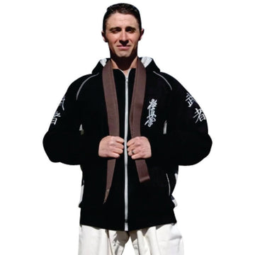 Victorbudo USA Men's zip up Embroidered Kyokushin Karate Hoodies