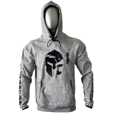 Victorbudo USA Men's Spartan Grey Warriors Hoodie in a stylish grey color