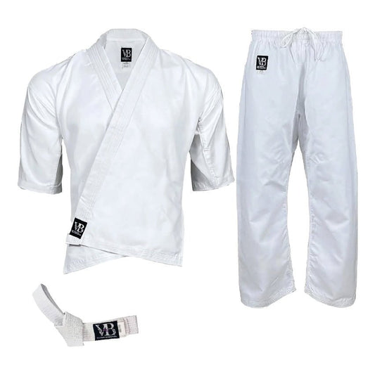 SHOTOKAN 8 - OZ KARATE UNIFORM FOR KIDS & ADULTS WITH A FREE BELT