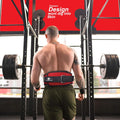red-weightlifting-belt-with-chain-for-pullup 