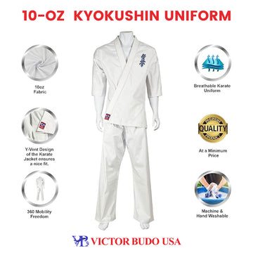 Kyokushin karate uniforms Victor Budo USA 