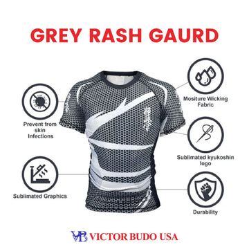 Grey Rash Guards Victor Budo USA