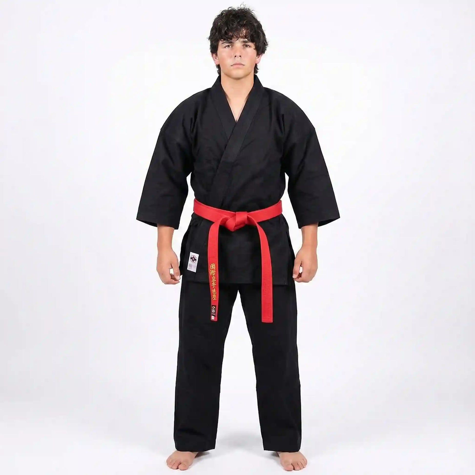 Black Plain 14-oz  Karate Uniform 100% Cotton Canvas