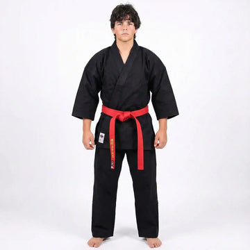 Black Plain 14-oz  Karate Uniform 100% Cotton Canvas