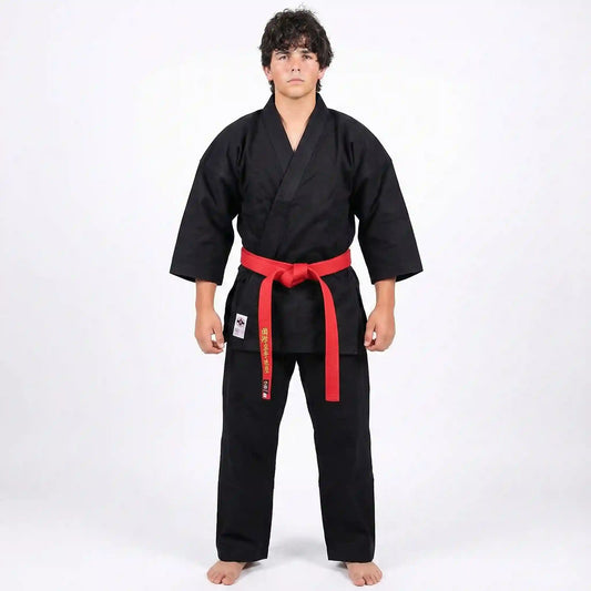 Black Plain 14-oz  Karate Uniform 100% Cotton Canvas