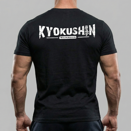 BLACK T-SHIRT KYOKUSHIN WARRIOR LOGO
