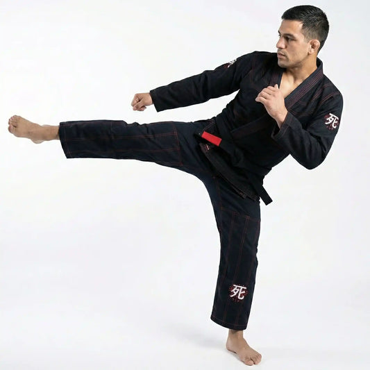 BRAZILIAN BLACK BJJ JIU JITSU GI UNIFORM -450GSM