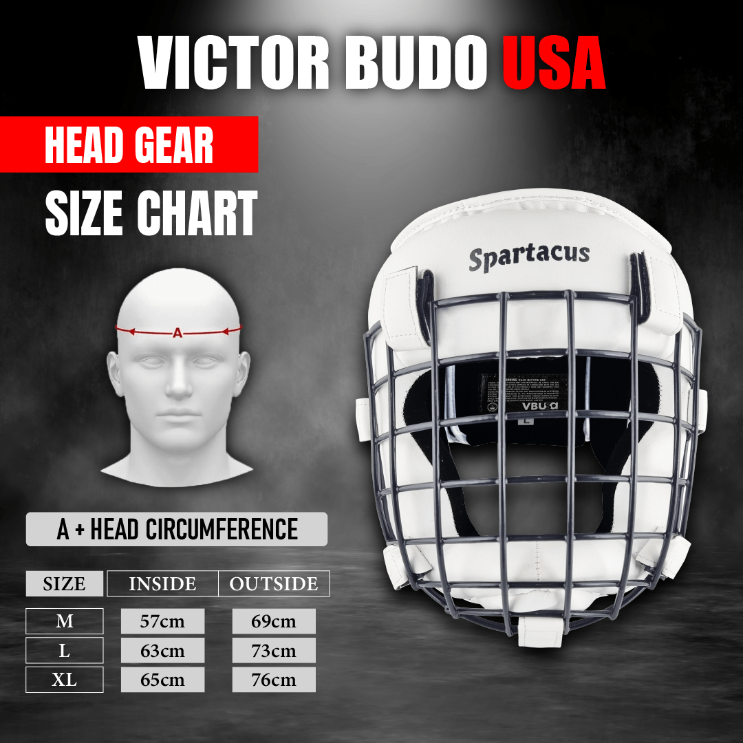 MMA Headgear with Removable Face Grill - For Boxing & Muay Thai