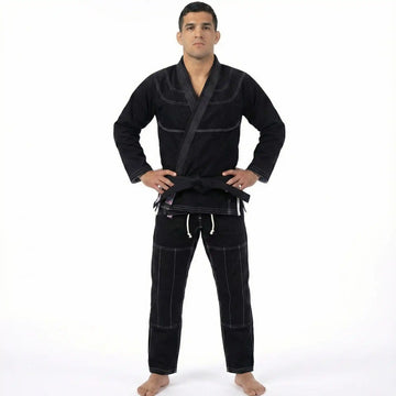 YOUTH HEMP BLEND BLACK BJJ GI | BRAZILIAN JIU-JITSU KIMONO 550 GSM