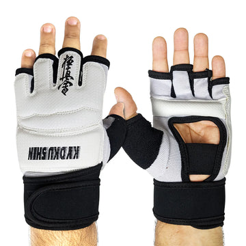 Kyokushin Karate Training Gloves – White & Black