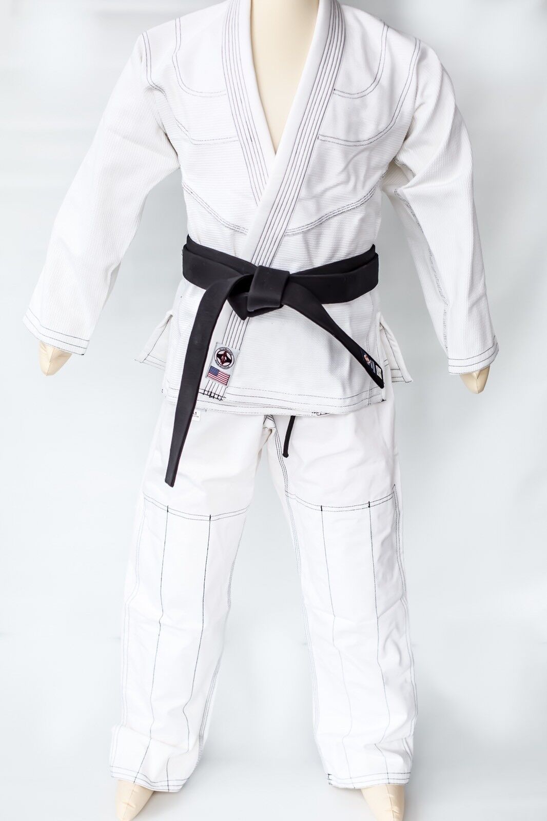 BJJ GI BRAZILIAN JIU JITSU KIMONO YOUTH HEMP BLEND WHITE 550GSM