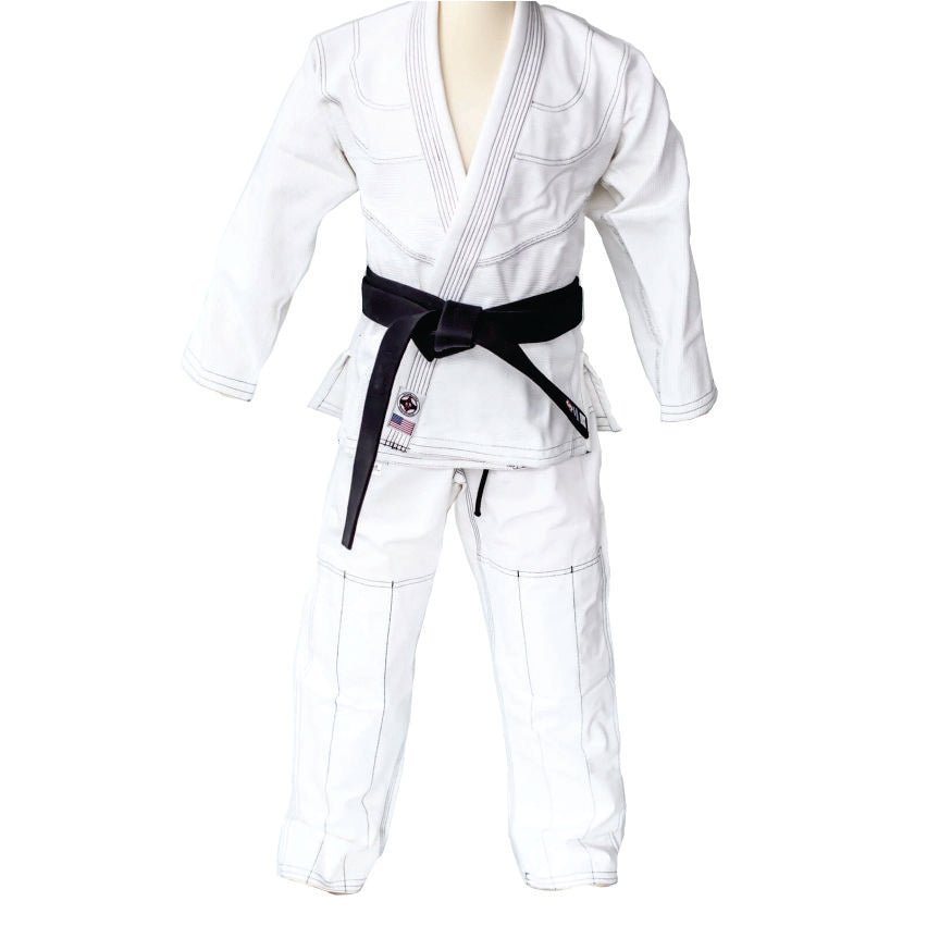 BJJ GI BRAZILIAN JIU JITSU KIMONO YOUTH HEMP BLEND WHITE 550GSM