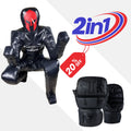 MMA Training Bundle (2 - in - 1 Kit) Grappling Dummy 180CM & MMA Gloves