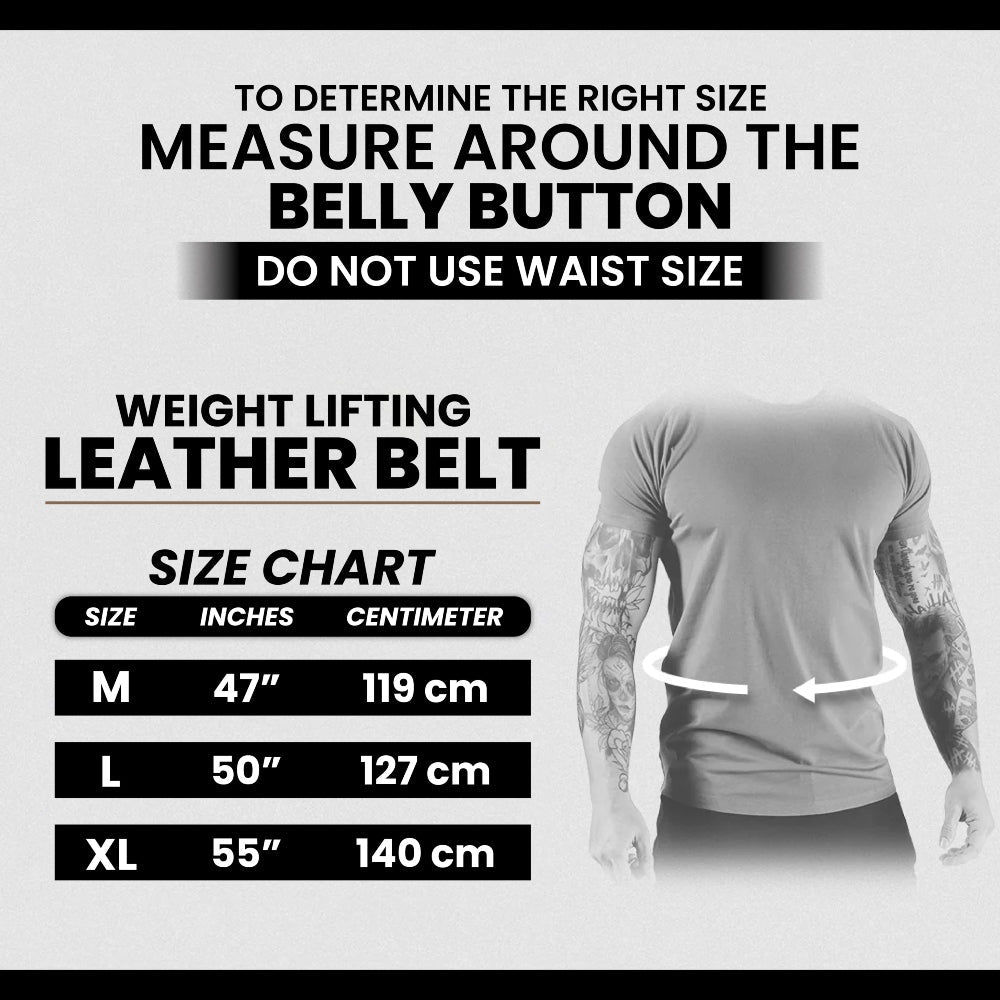 GENUINE LEATHER UNISEX SELF LOCKING BELT FOR FUNCTIONAL FITNESS