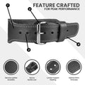 GENUINE LEATHER UNISEX SELF LOCKING BELT FOR FUNCTIONAL FITNESS