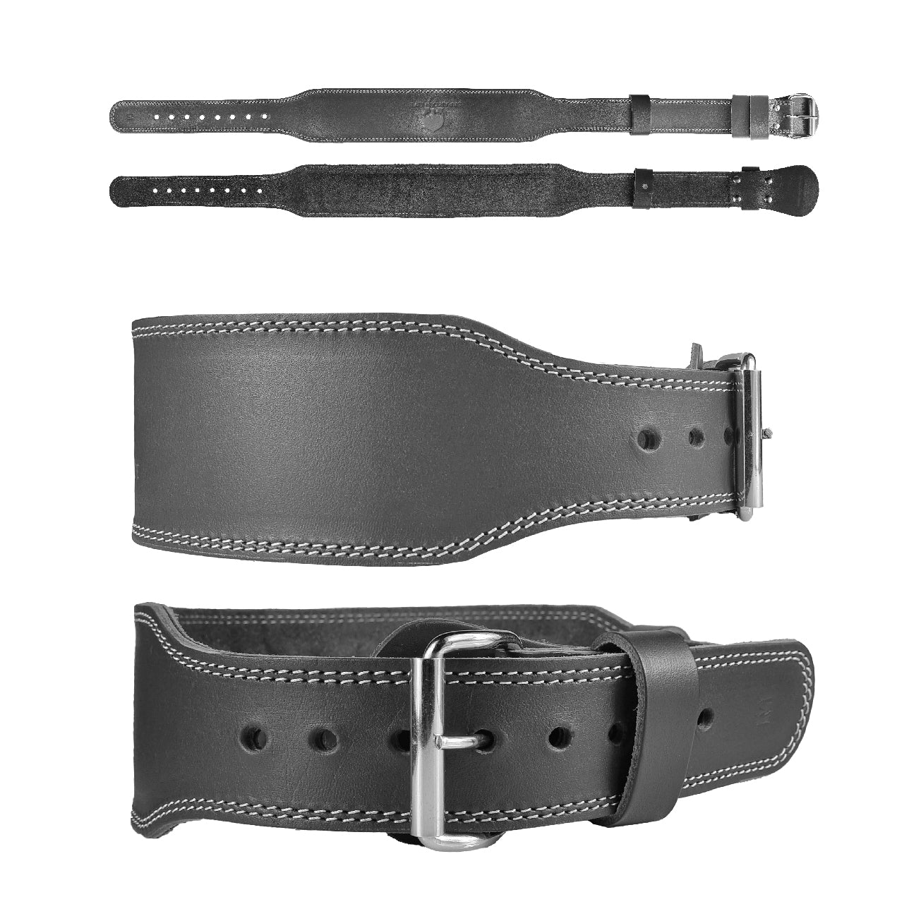 GENUINE LEATHER UNISEX SELF LOCKING BELT FOR FUNCTIONAL FITNESS