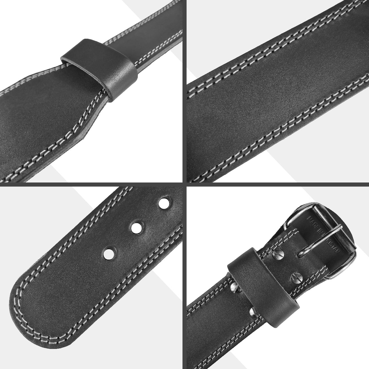 GENUINE LEATHER UNISEX SELF LOCKING BELT FOR FUNCTIONAL FITNESS