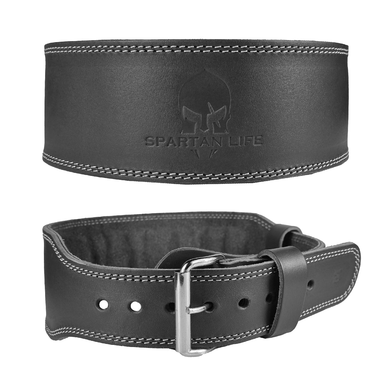 Genuine Unisex self locking Weight lifting leather belt womens 