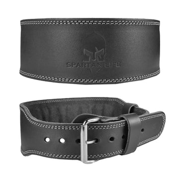 Genuine Unisex self locking Weight lifting leather belt womens 