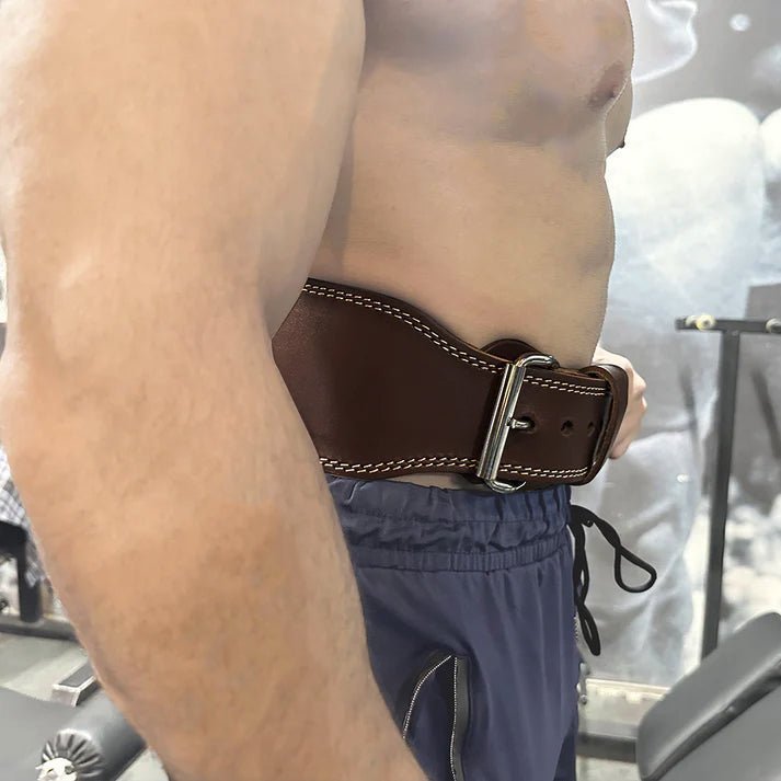 GENUINE LEATHER UNISEX SELF LOCKING BELT FOR FUNCTIONAL FITNESS