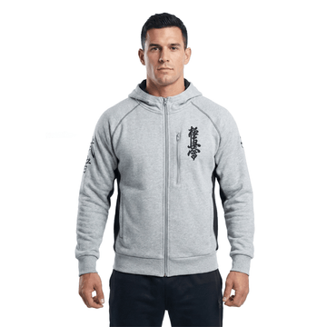 MEN EMBROIDERED KYOKUSHIN KANJI SPORTS ATHLETIC HOODIE