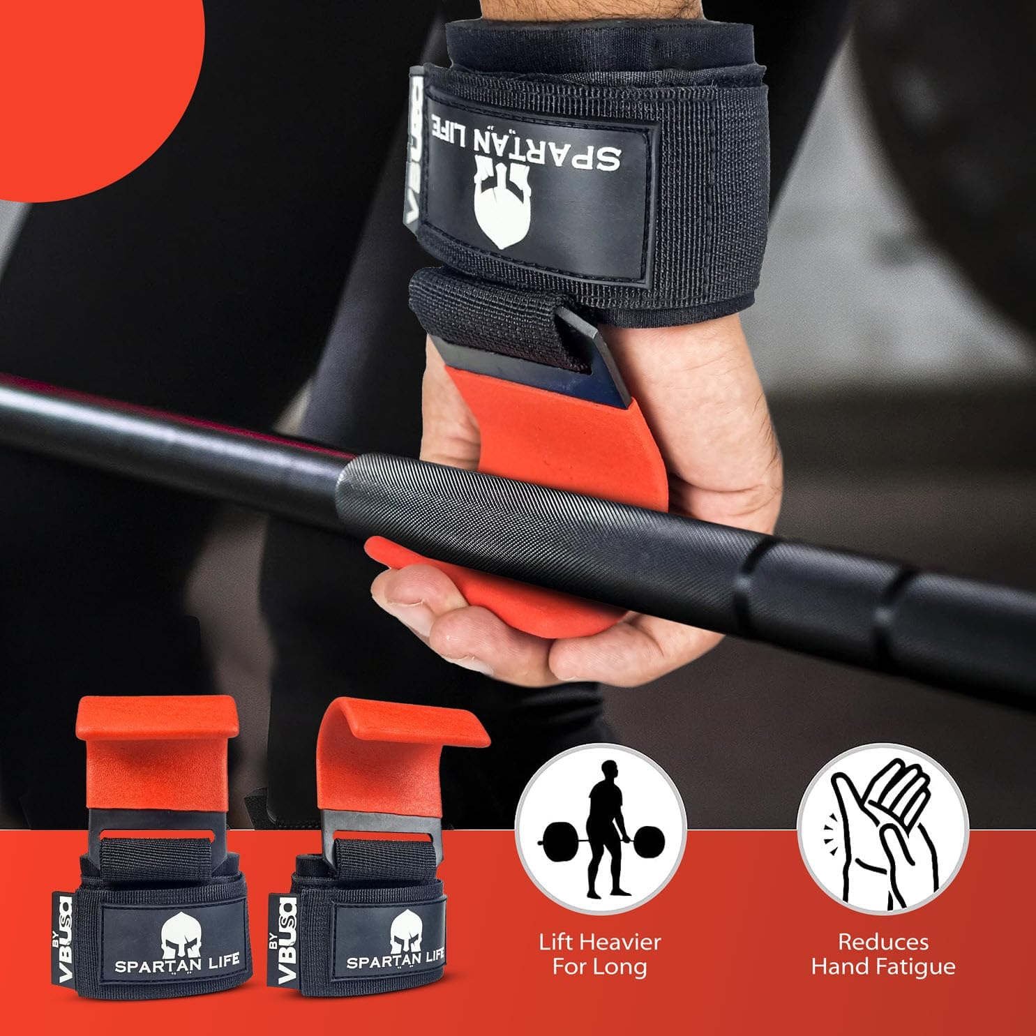 Heavy Duty Power Weight Lifting Hooks for Gym workouts