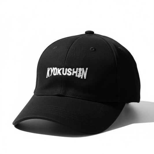 MEN'S BLACK KYOKUSHIN ADJUSTABLE CAP - ONE SIZE FITS ALL