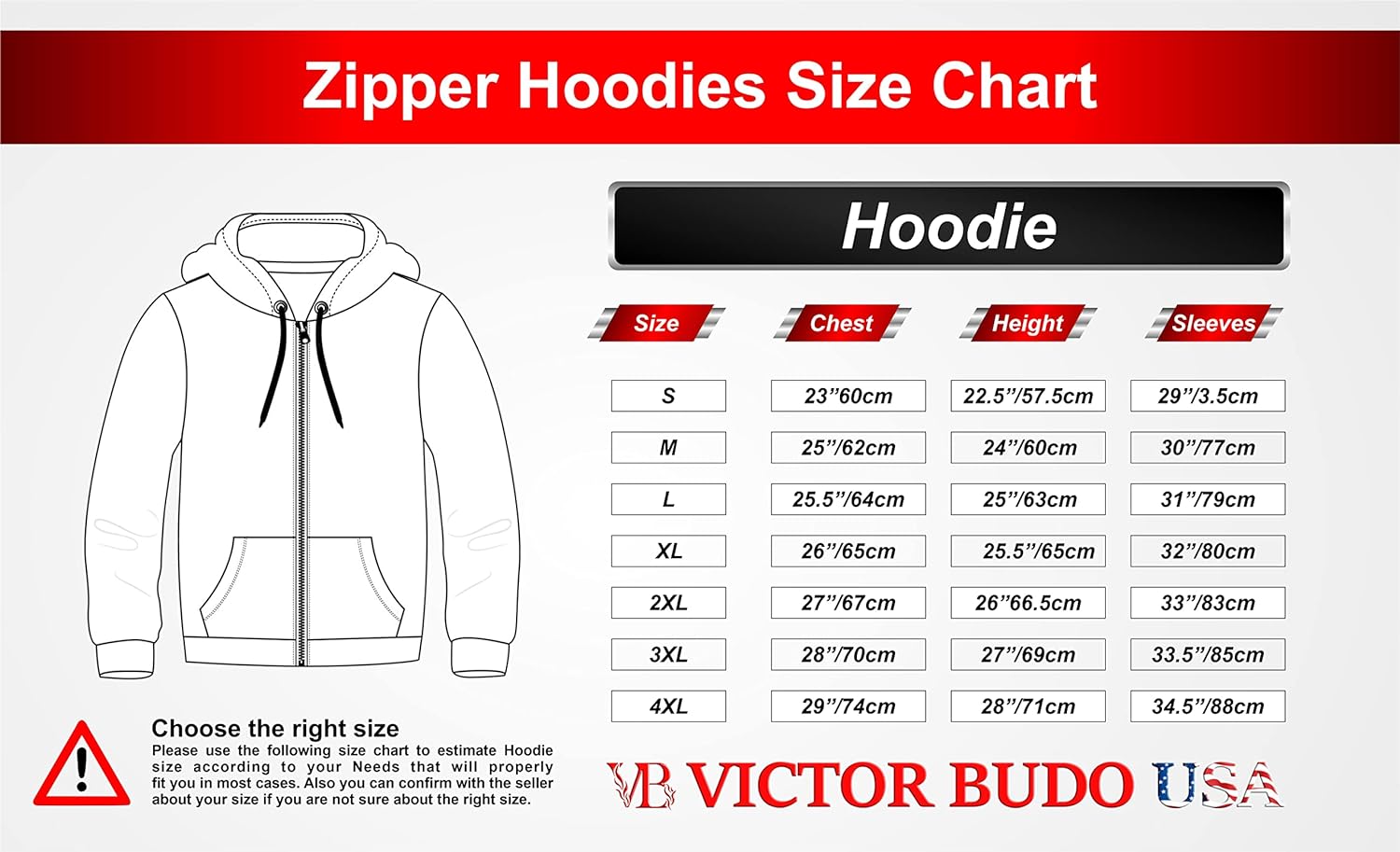  Victorbudo USA Men's zip up  Karate Hoodies for mens 