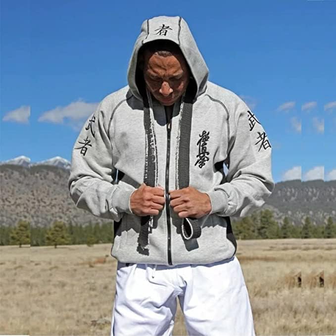 Men Embroidered Kyokushin Kanji Sports Hoodie