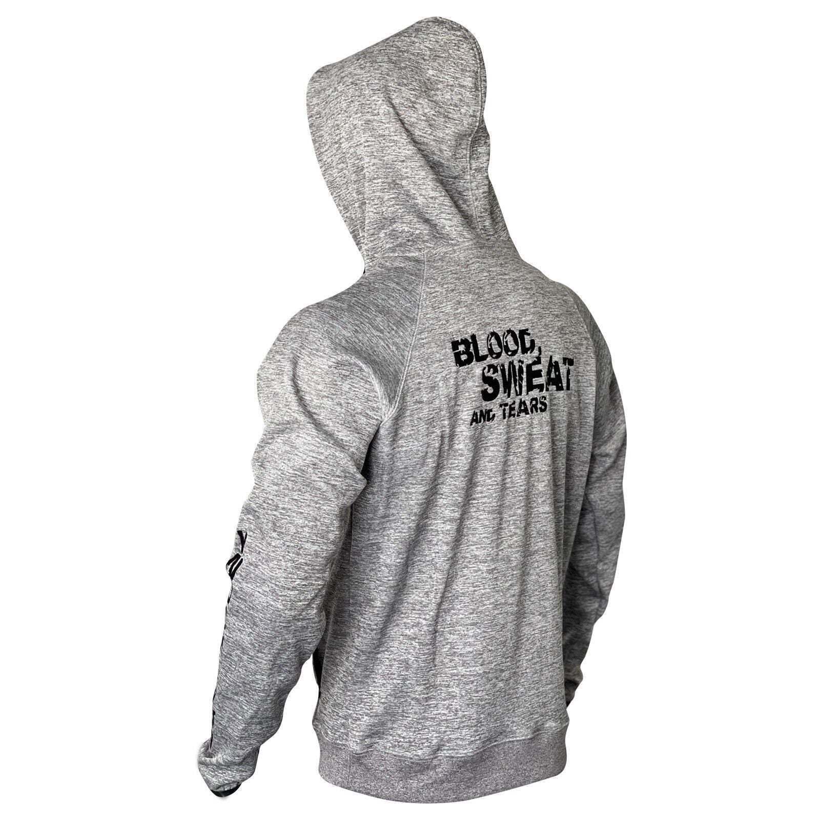 MEN SPARTAN FULL ZIPPER HOODIE GREY COLOR