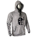 MEN SPARTAN FULL ZIPPER HOODIE GREY COLOR