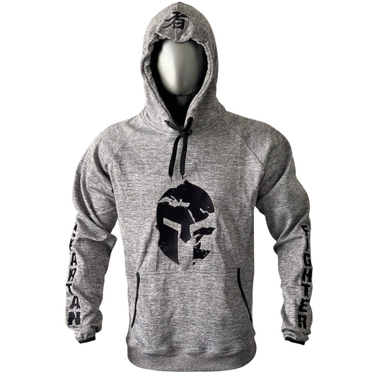 MEN SPARTAN PULLOVER HOODIE GREY COLOR