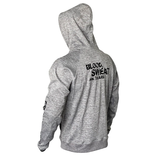 MEN SPARTAN PULLOVER HOODIE GREY COLOR