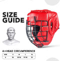 MMA BOXING HEADGEAR WITH REMOVABLE GRILL