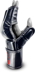 black-half-finger-adjustable-mitts-wrist-support-boxing-gloves