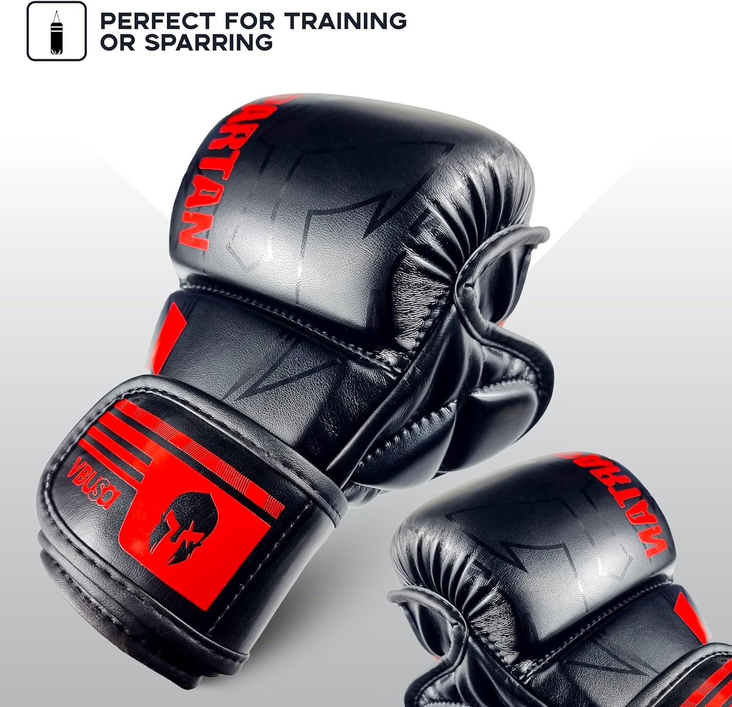 mma-sparring-grappling-gloves-balck-red | mma grappling gloves