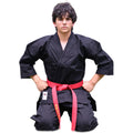 14oz-karate-uniform-black-color-plain-100%-cotton